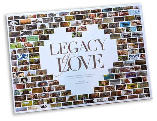 A beautiful book bringing together 57 charity founders, actors, poets, artists and photographers, each contributing a chapter explaining and celebrating their love of animals in personal words and stunning pictures.