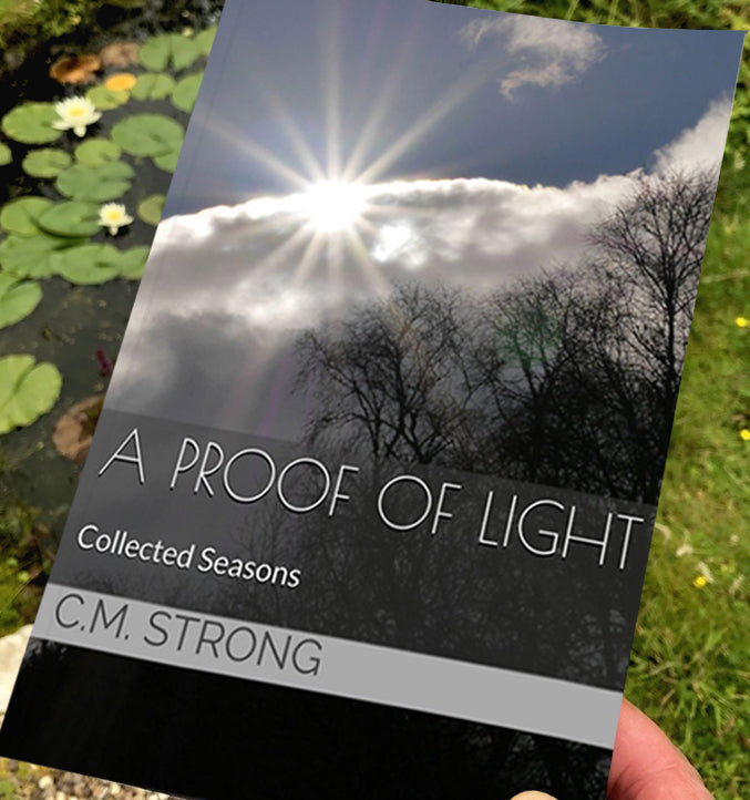 A Proof of Light - Poetry Collection by Caroline Strong. Colour version.